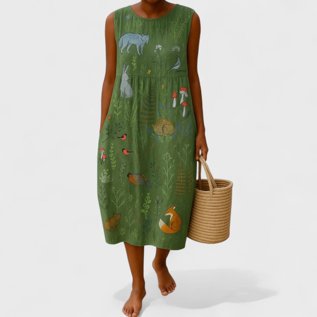 Alena - Elegant Floral Dress
