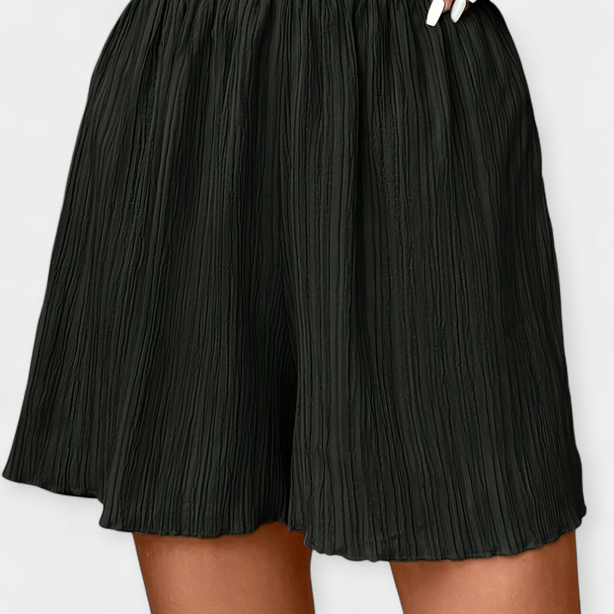 Stylish pleated shorts