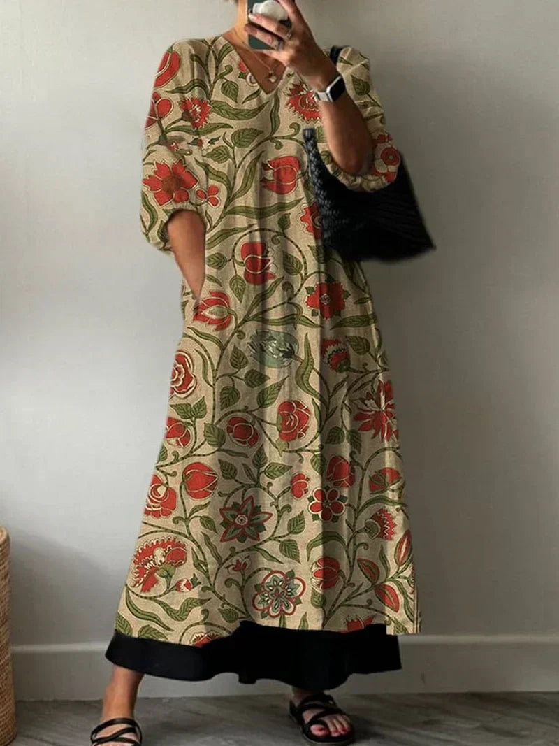 Tati Elegant Dress with a Pattern