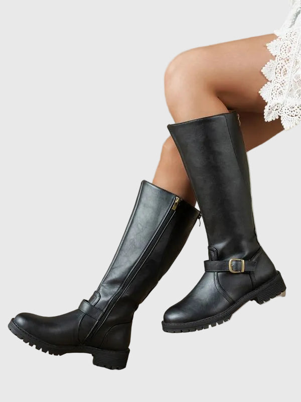 Elsie - Elegant Women's Low-Heeled Boots