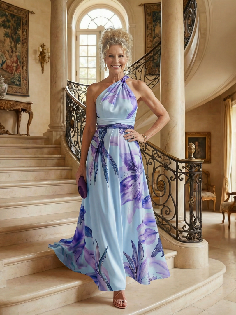 Emilia | Virágmintás Maxi Ruha