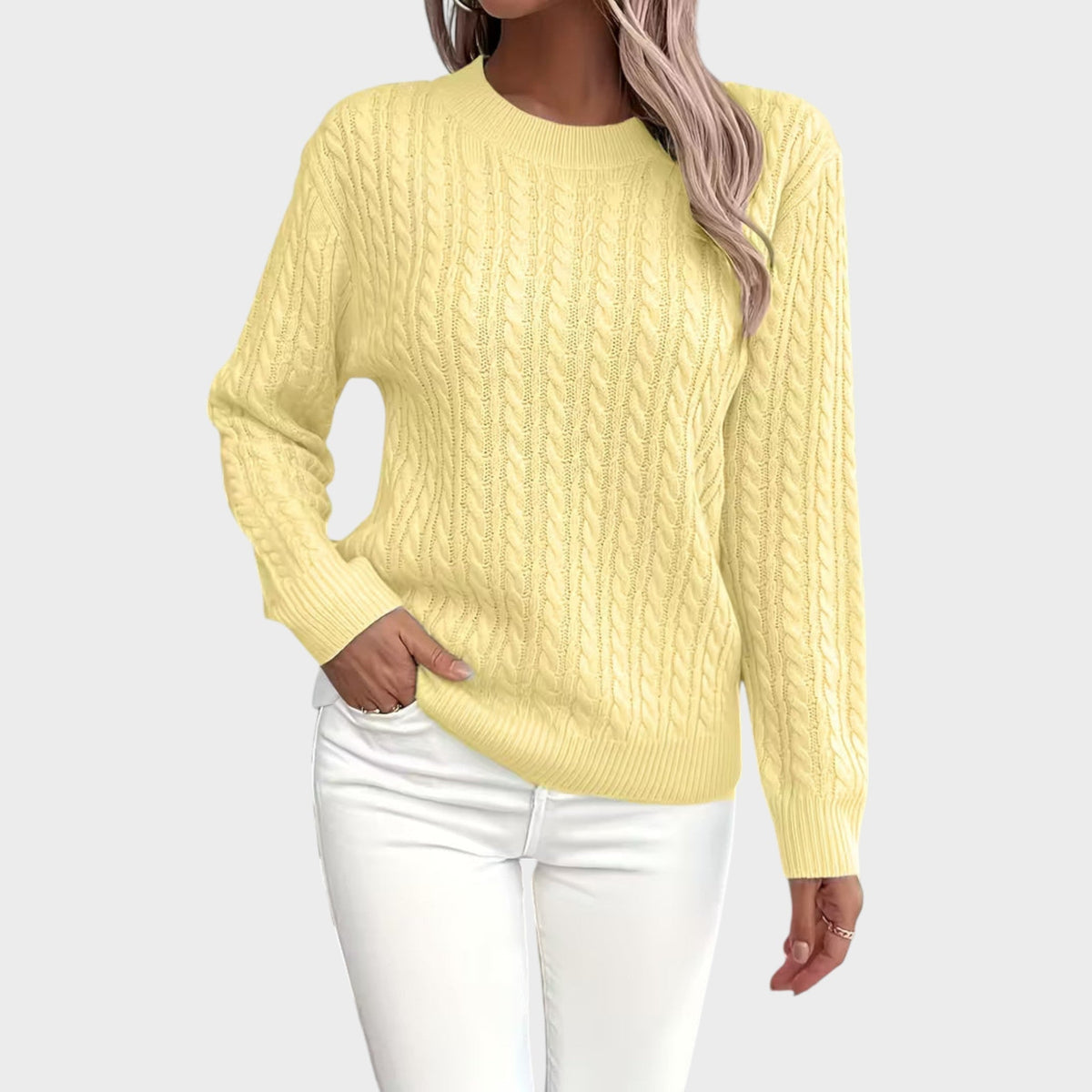 Vivianne – Soft Textured Knitted Sweater