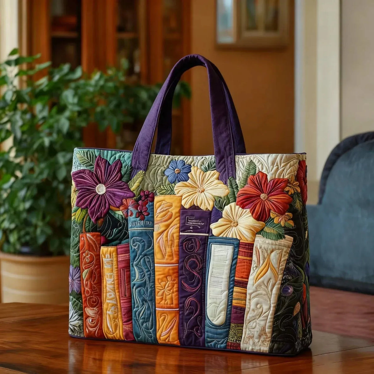 Books - Elegant Padded Shoulder Bag