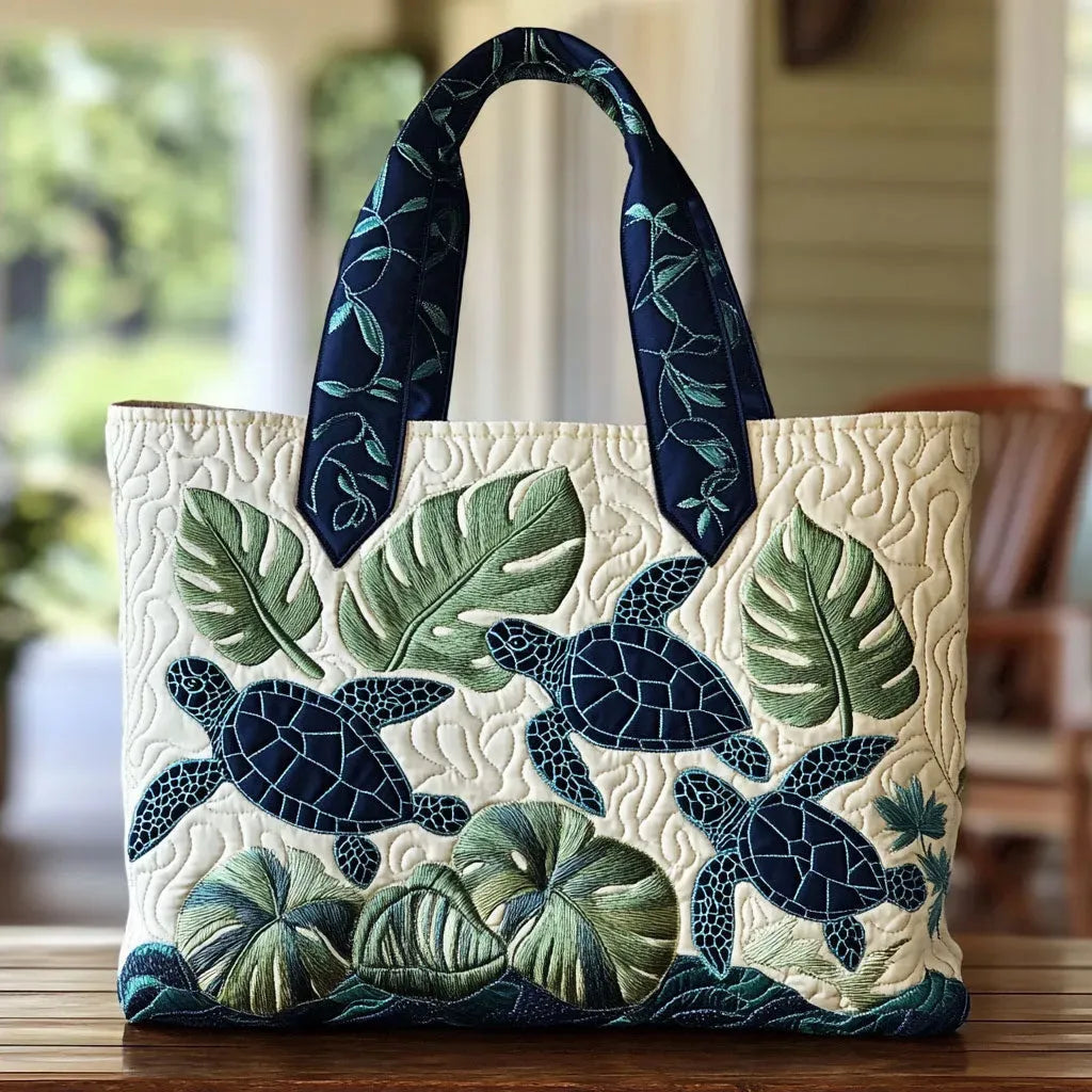 Tortue - Quilted Tote Bag Elegant