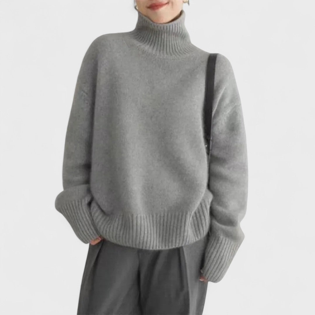 Izabella - High neck cashmere sweater