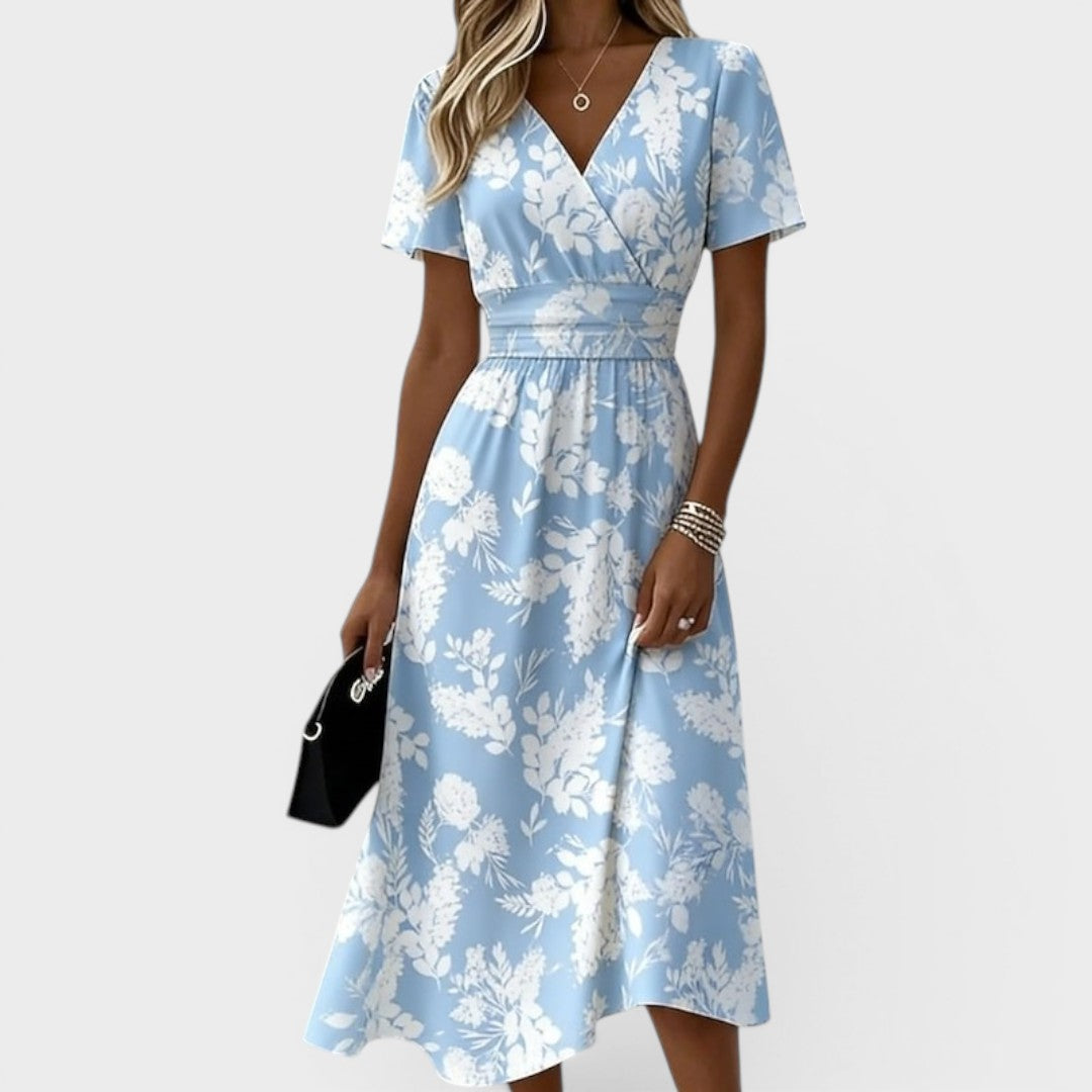 Dana | V-neck Elegant Midi Dress