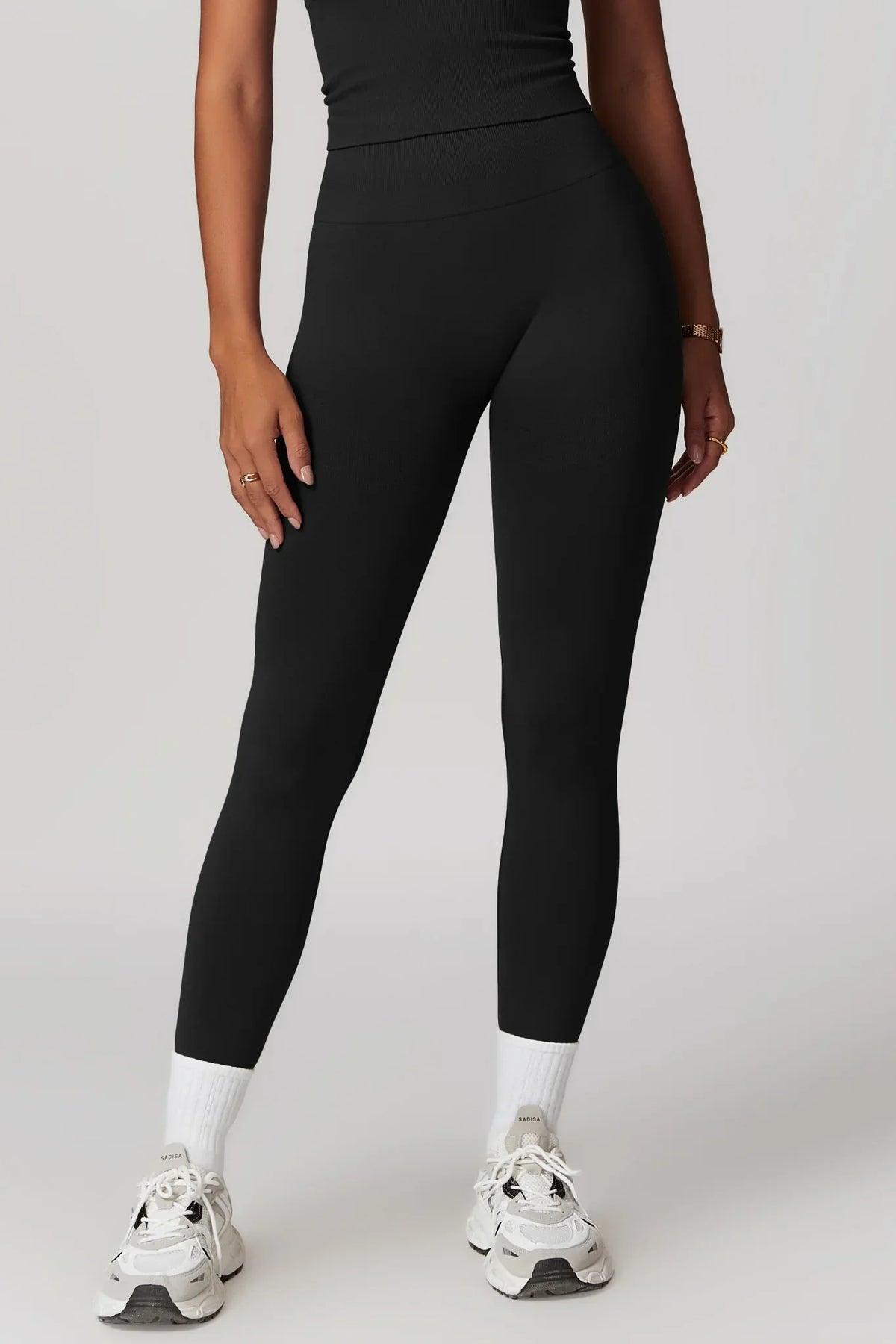 Chloe – Magas derekú leggings (fekete)