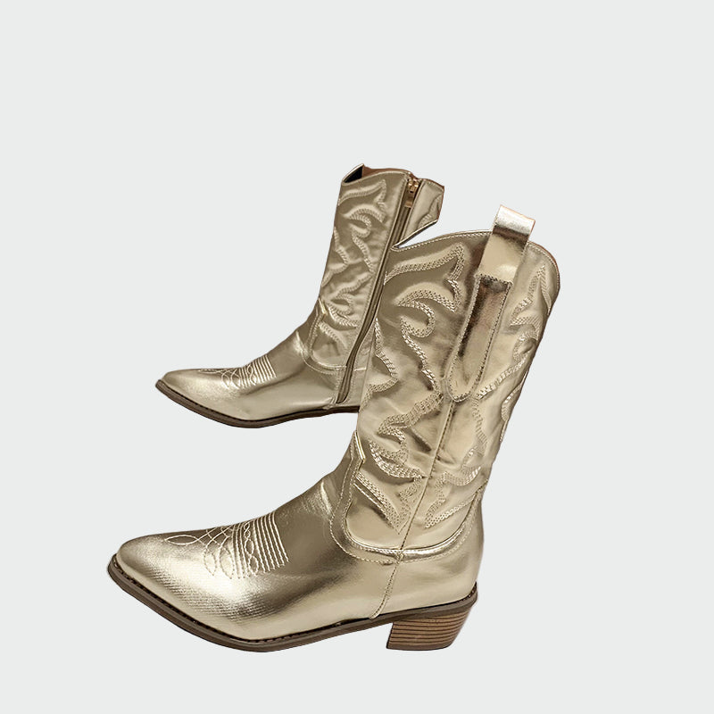 Fém cowboy csizma