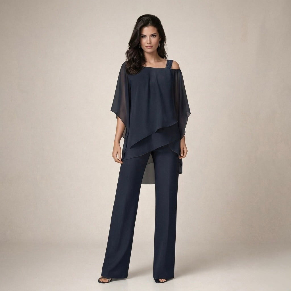 Lina | Elegáns Szett Réteges Blúzzal