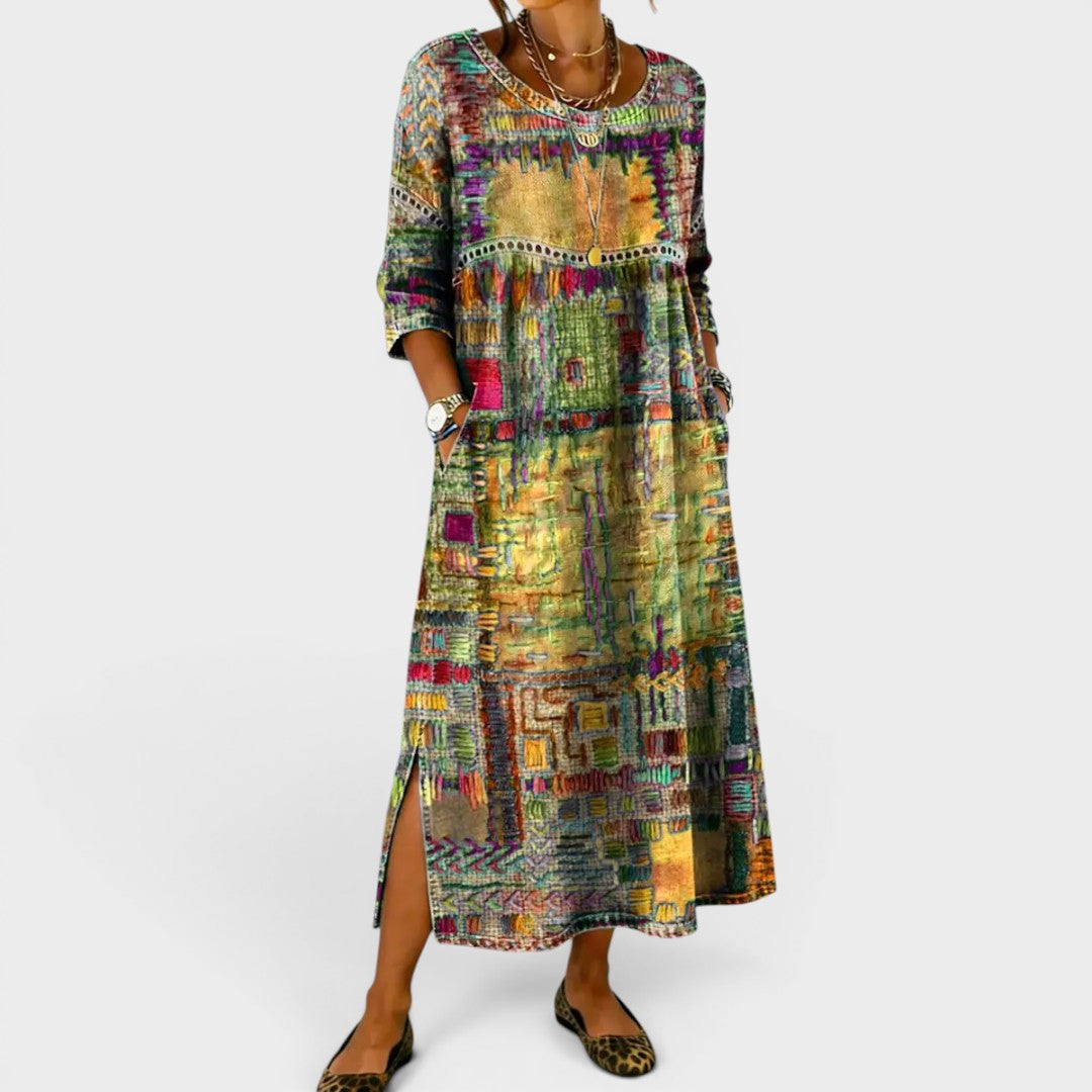 Isabelle | Comfortable Denim Midi Dress