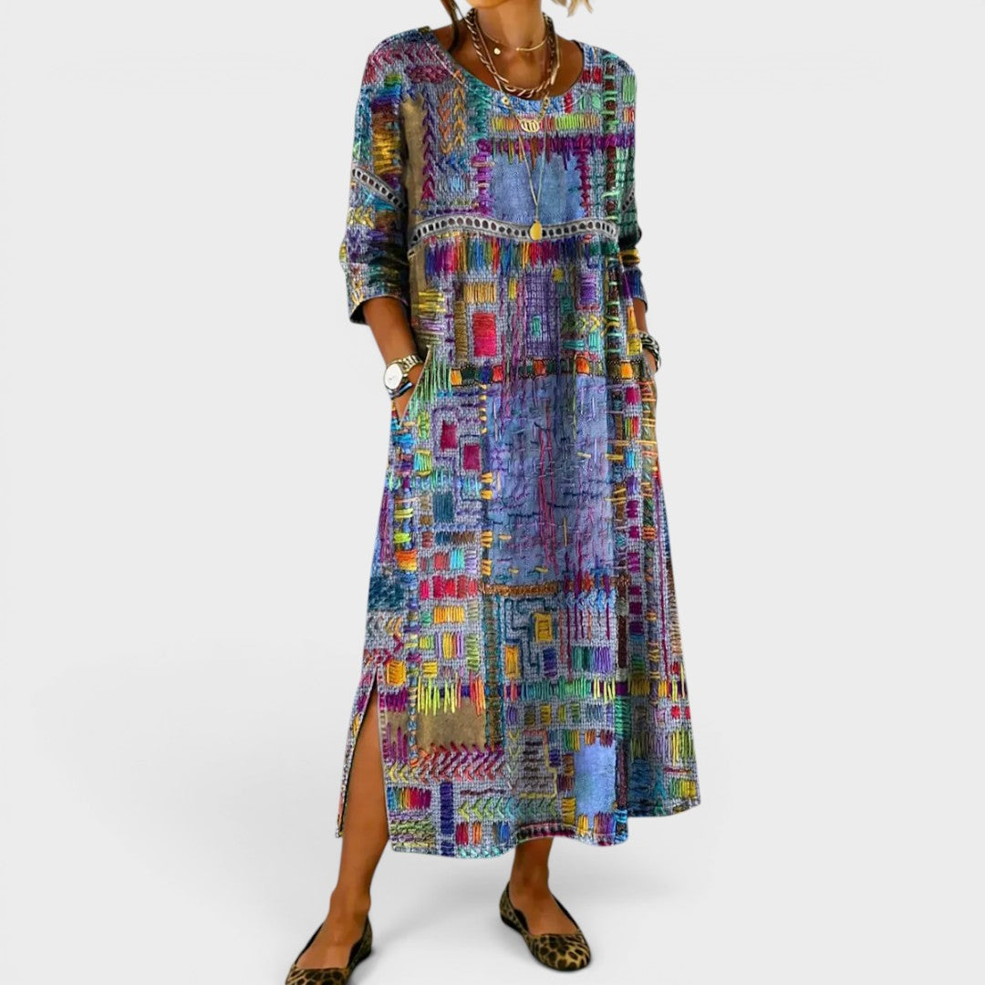 Isabelle | Comfortable Denim Midi Dress