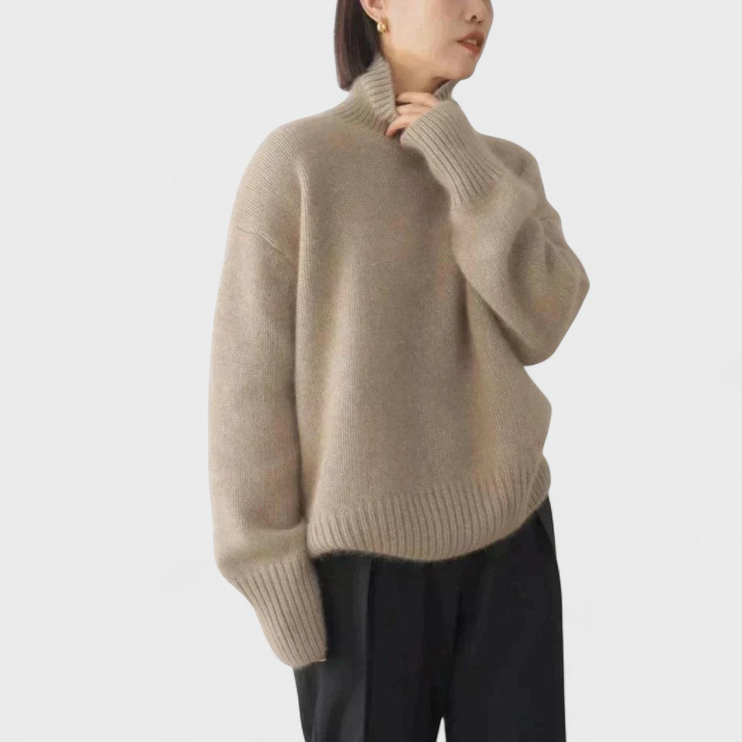 Izabella - High neck cashmere sweater