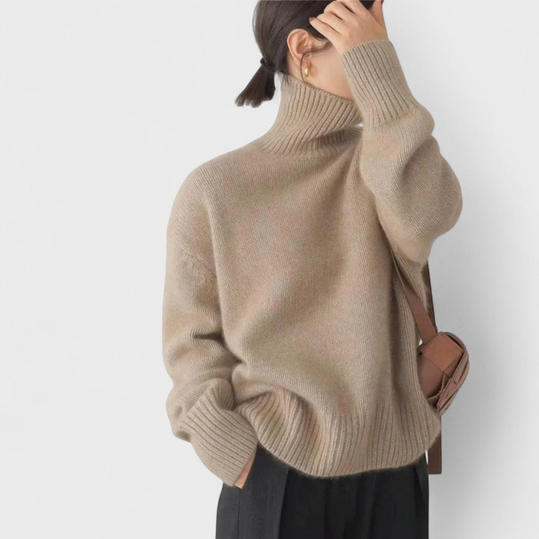 Izabella - High neck cashmere sweater