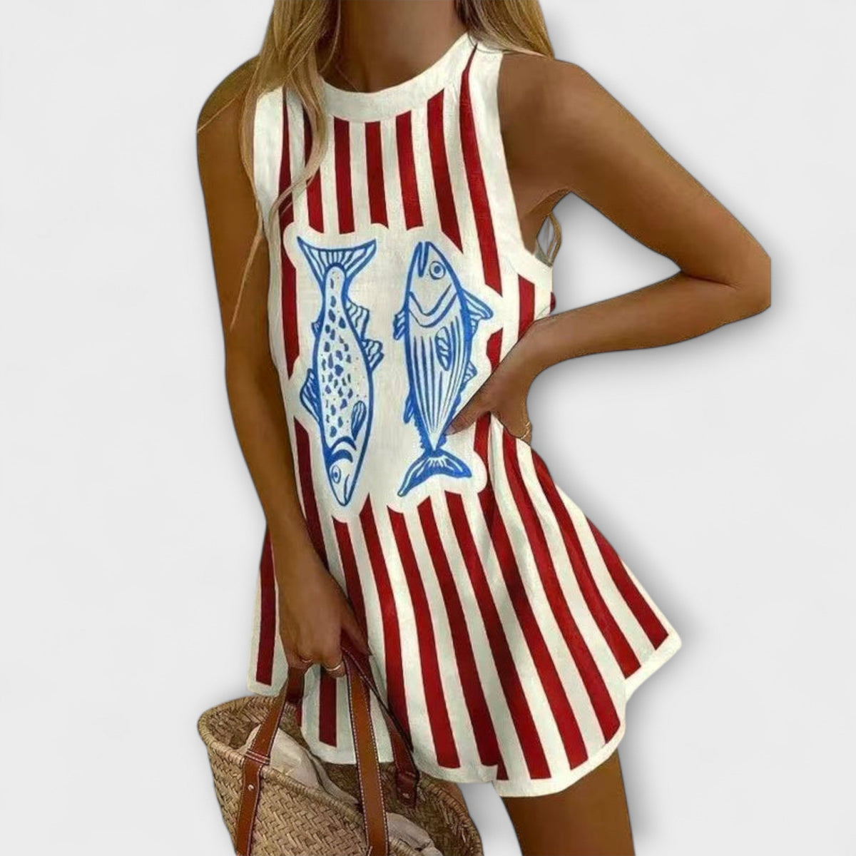 Delara – Mini Dress with Fish Knot