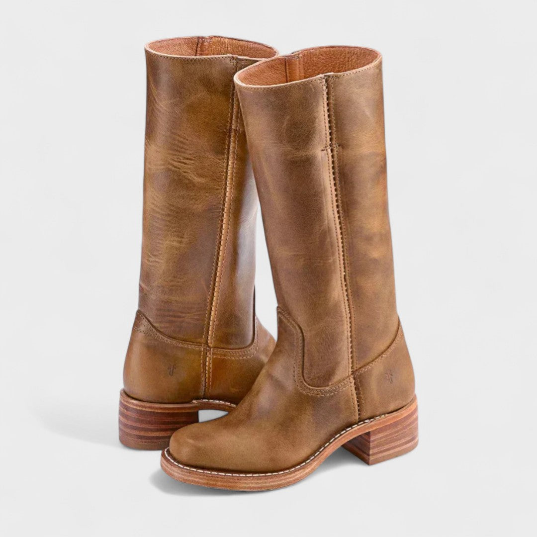 Classic riding boots with a high top
