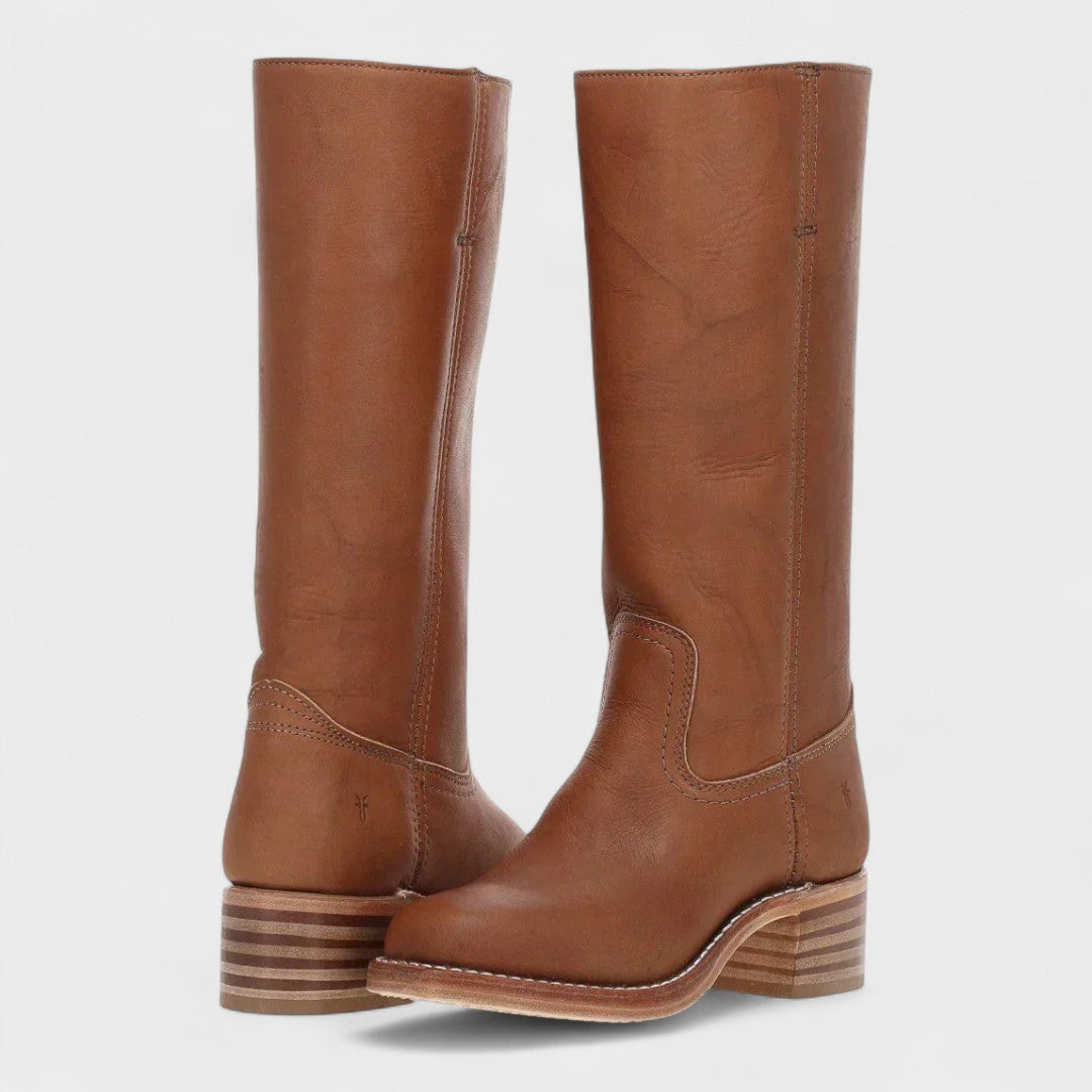 Classic riding boots with a high top