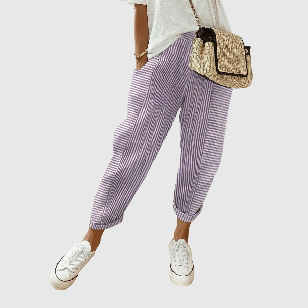 Réka - Women's Loose Fit Comfortable Trousers for Everyday Wear