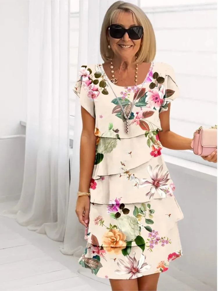 Camille – Elegant and airy dress with ruffles