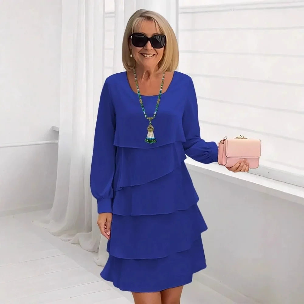 Madeleine – Elegant, flowing dress with ruffles