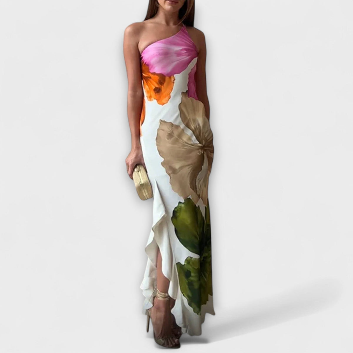 De Saphir - Elegant Spotted Maxi Dress