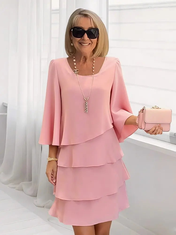 Élise – an elegant, flowing ruffled dress