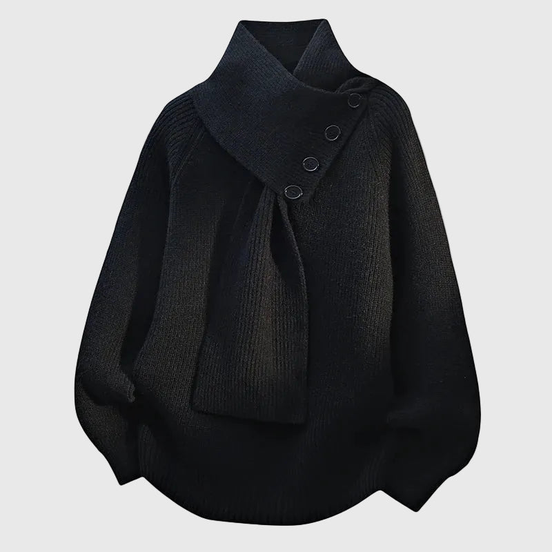 Arielle - Comfortable Shawl Neck Jumper