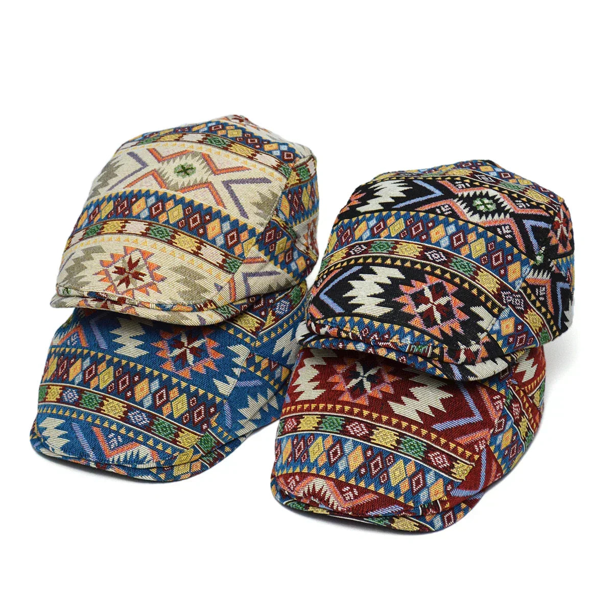 Reginald | Patterned Vintage Flat Cap