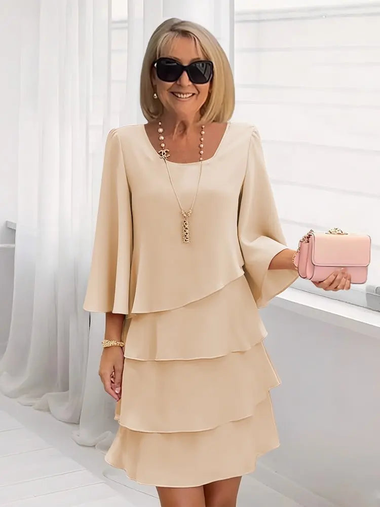 Élise – an elegant, flowing ruffled dress