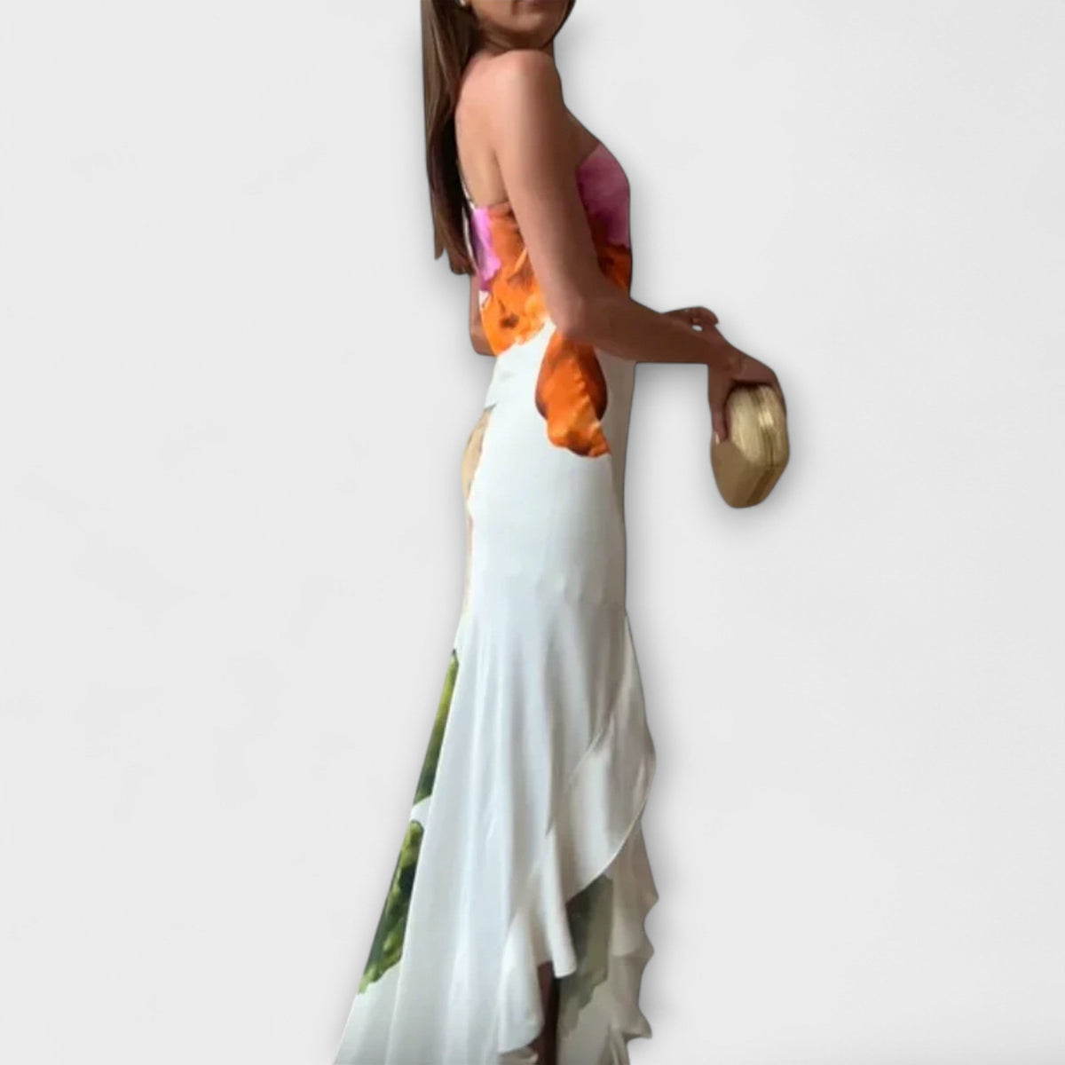 De Saphir - Elegant Spotted Maxi Dress