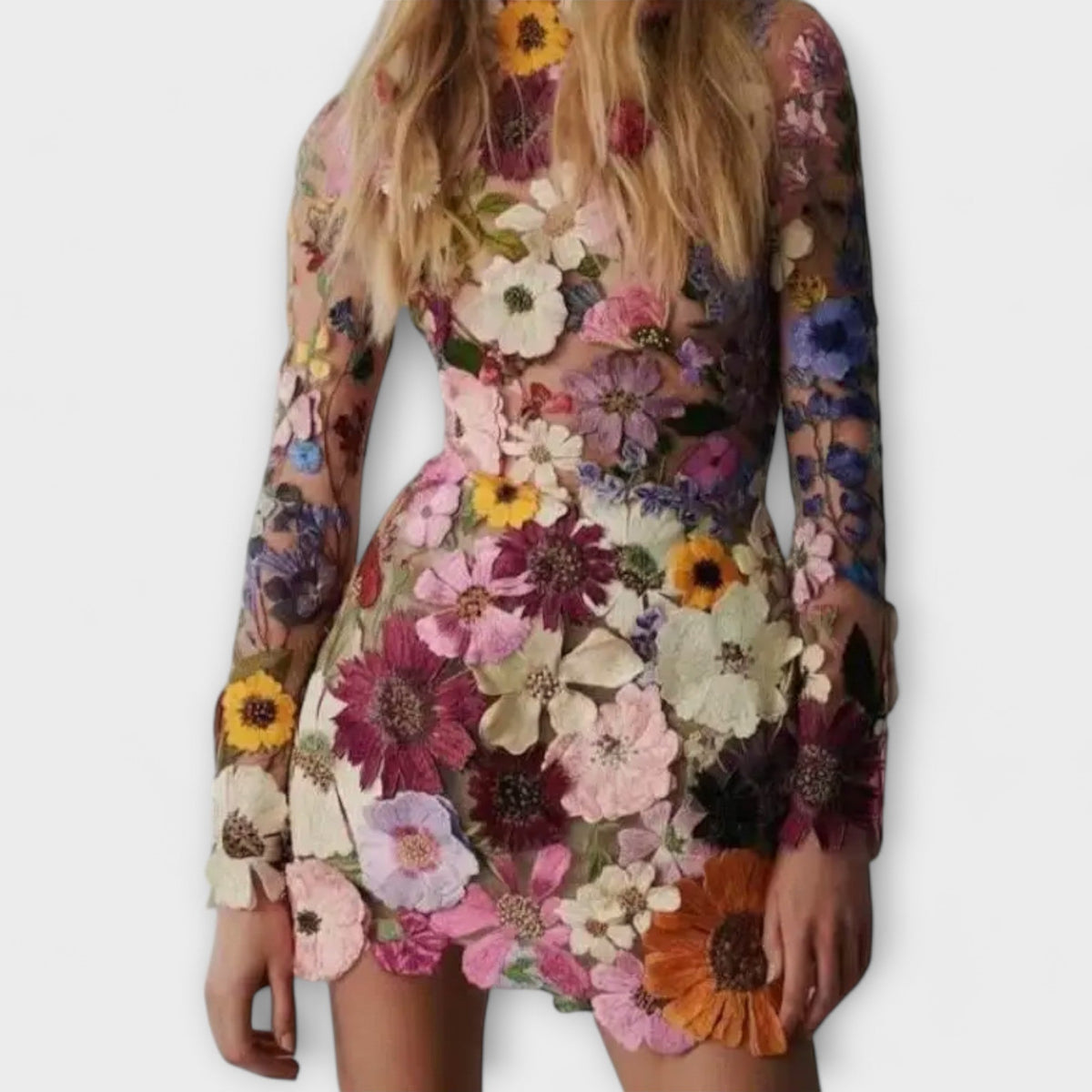 Dolores - 3D floral dress
