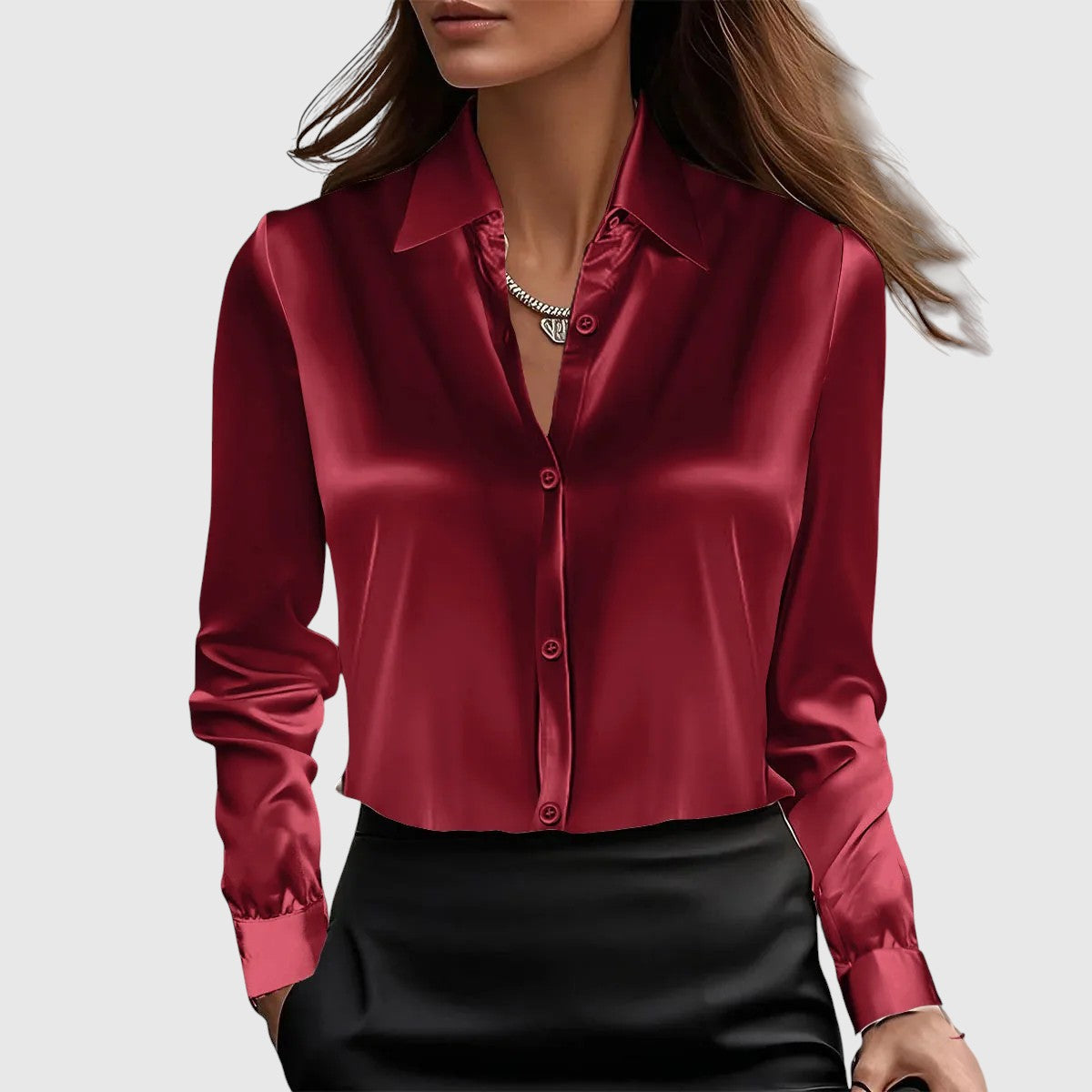 Lucia – elegant silk shirt
