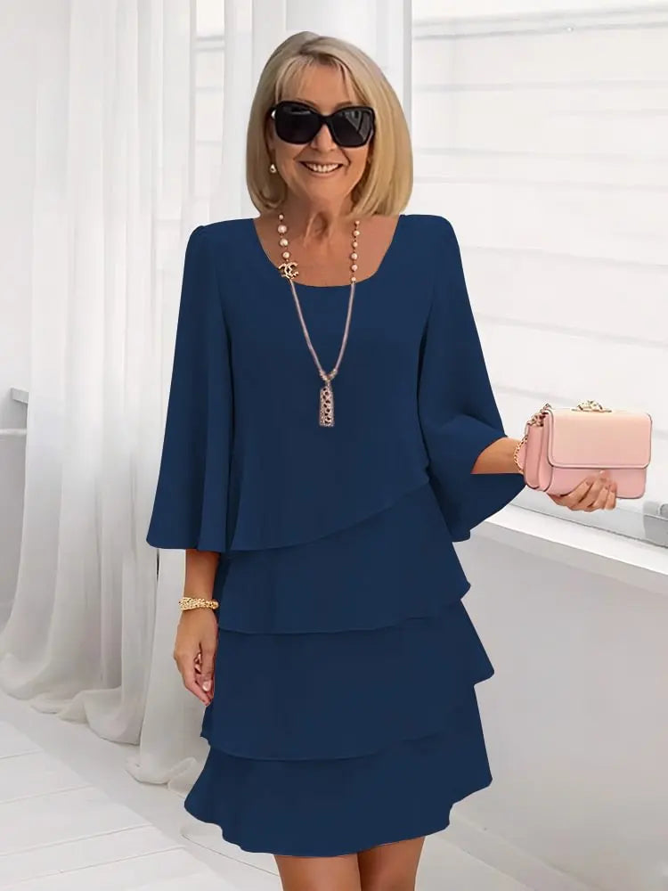 Élise – an elegant, flowing ruffled dress