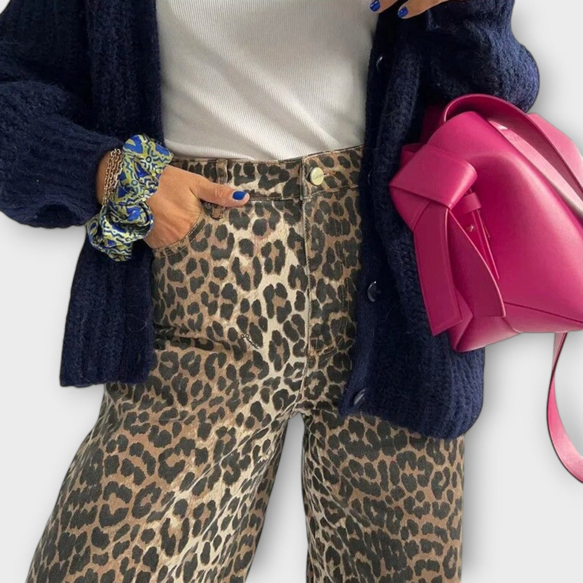 Chandra – Vintage leopard mintás farmernadrág