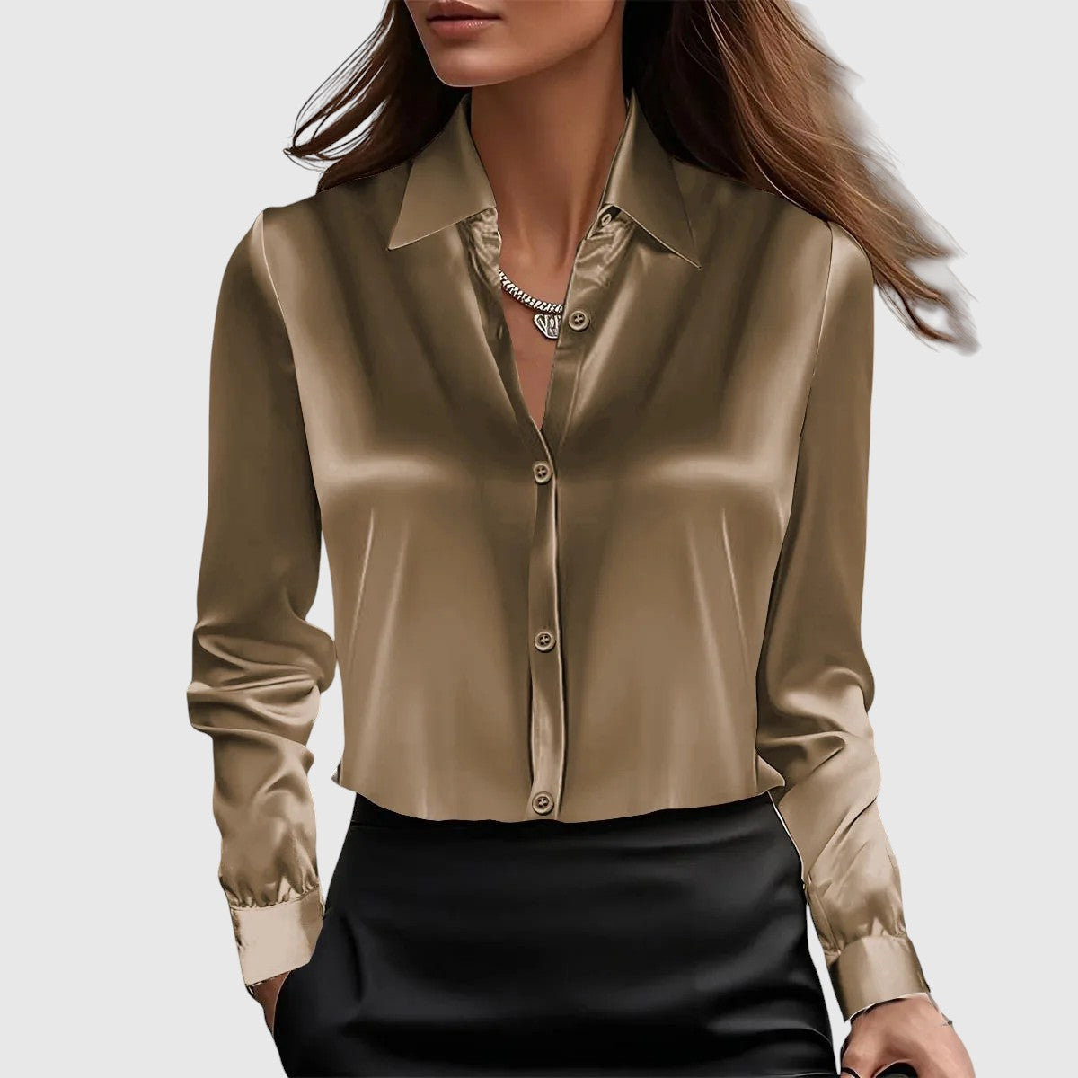 Lucia – elegant silk shirt