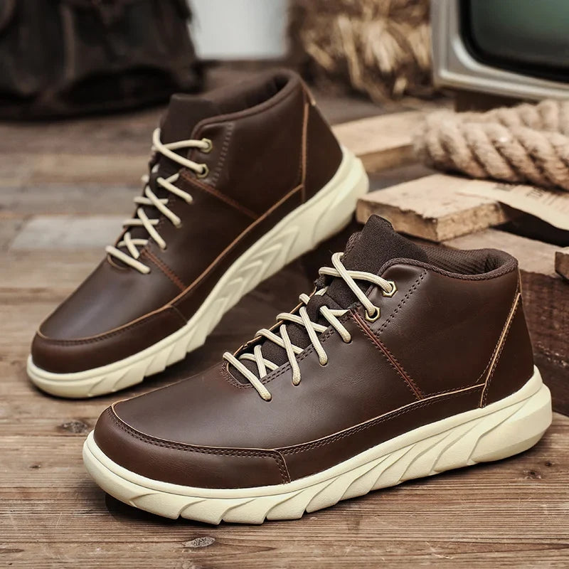 Expedition High-Top Leather Sports Shoes