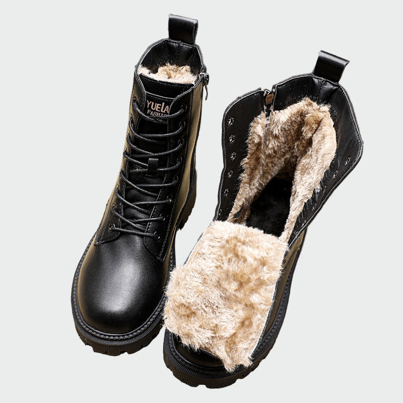 Leather winter shoes
