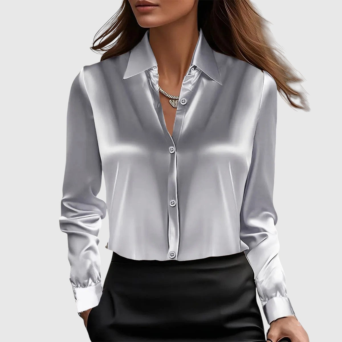 Lucia – elegant silk shirt