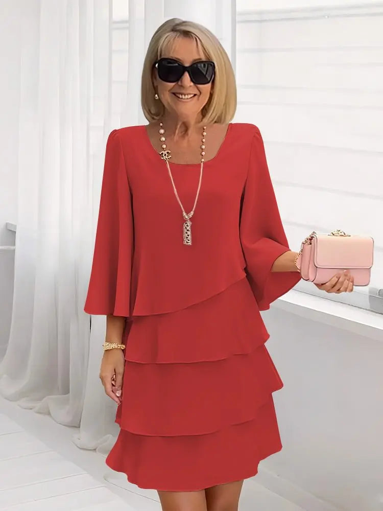 Élise – an elegant, flowing ruffled dress