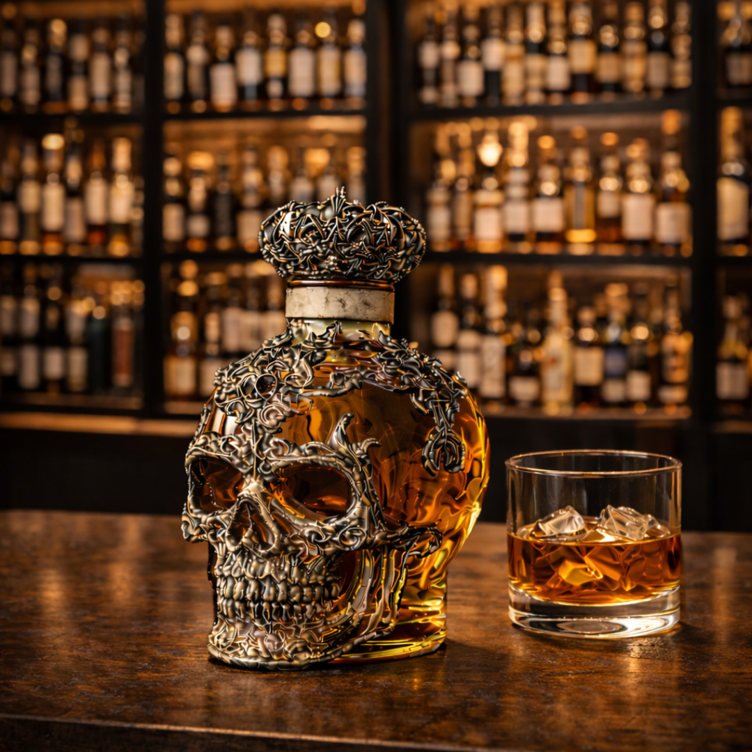 Whiskey Bottle - Skull Edition
