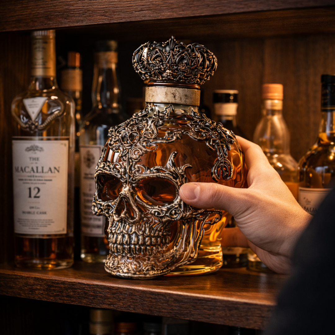 Whiskey Bottle - Skull Edition
