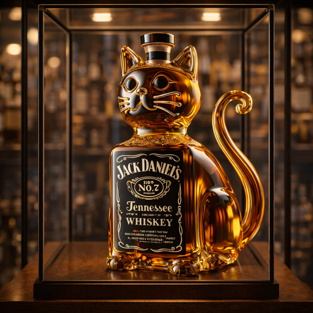 Whisky Bottle - Cat Edition