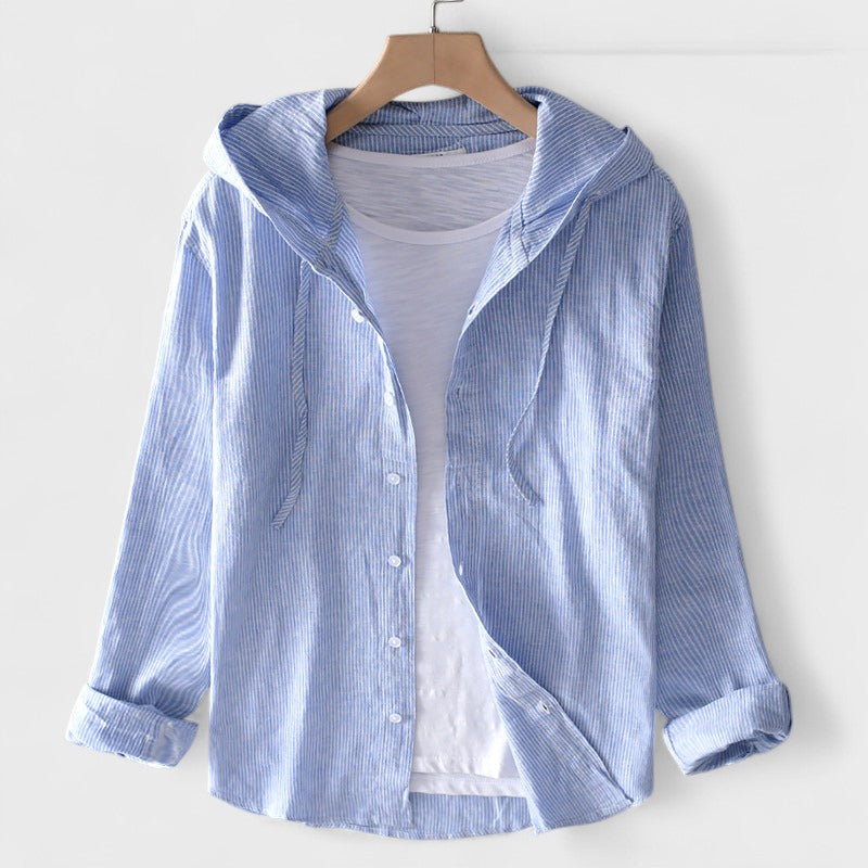 Alena - Lightweight hooded blouse
