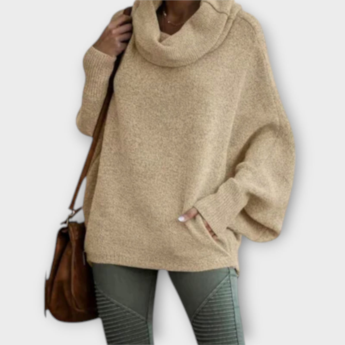 Ulrika - Elegáns női pulóver teknőcnyakú stílusban