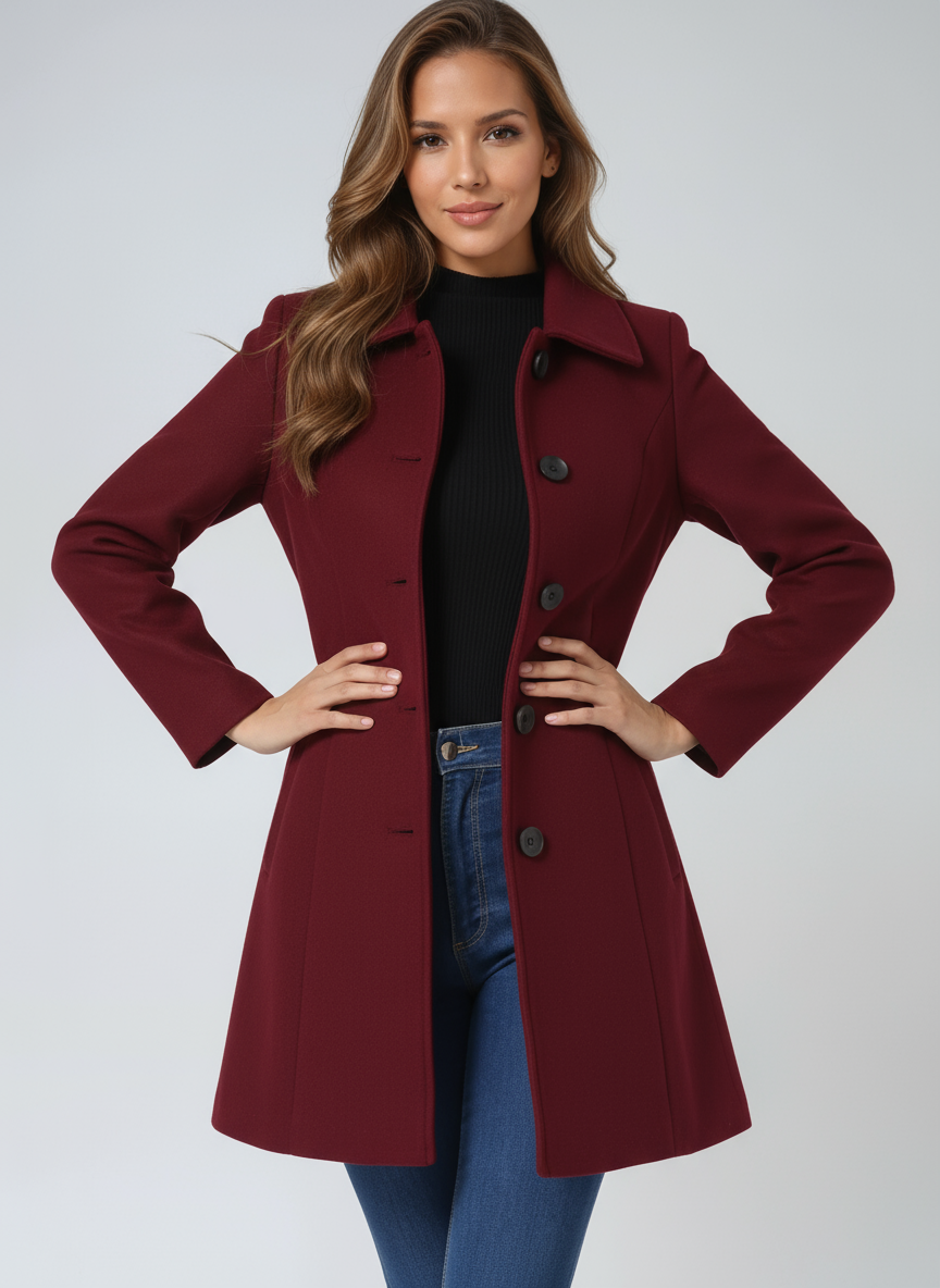 Josephine – Egysoros Téli Trench Kabát