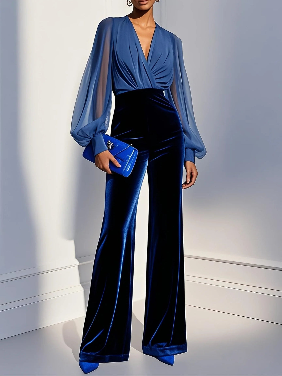 Maud™ || Elegant V-neck jumpsuit