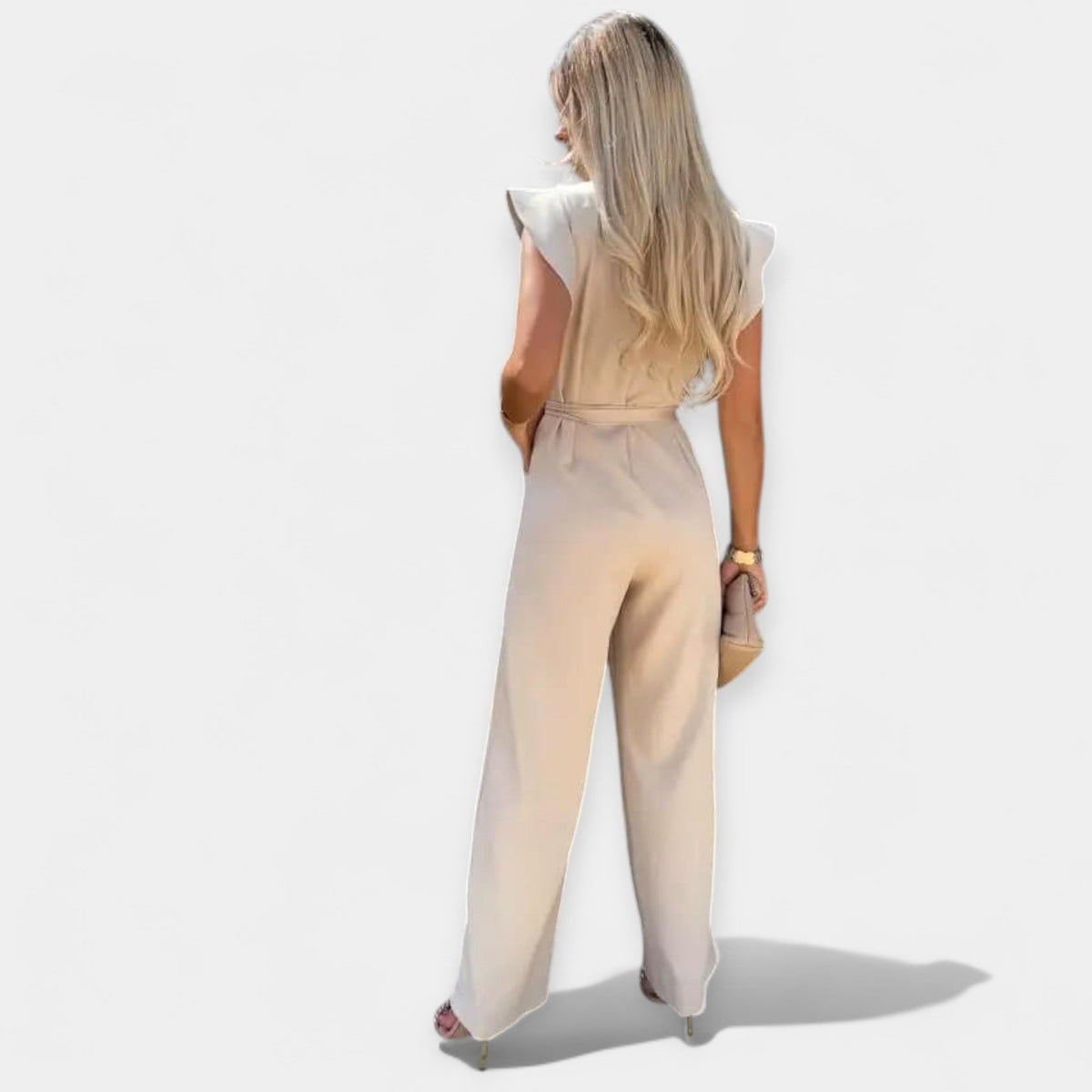 Women's jumpsuit with butterfly sleeves