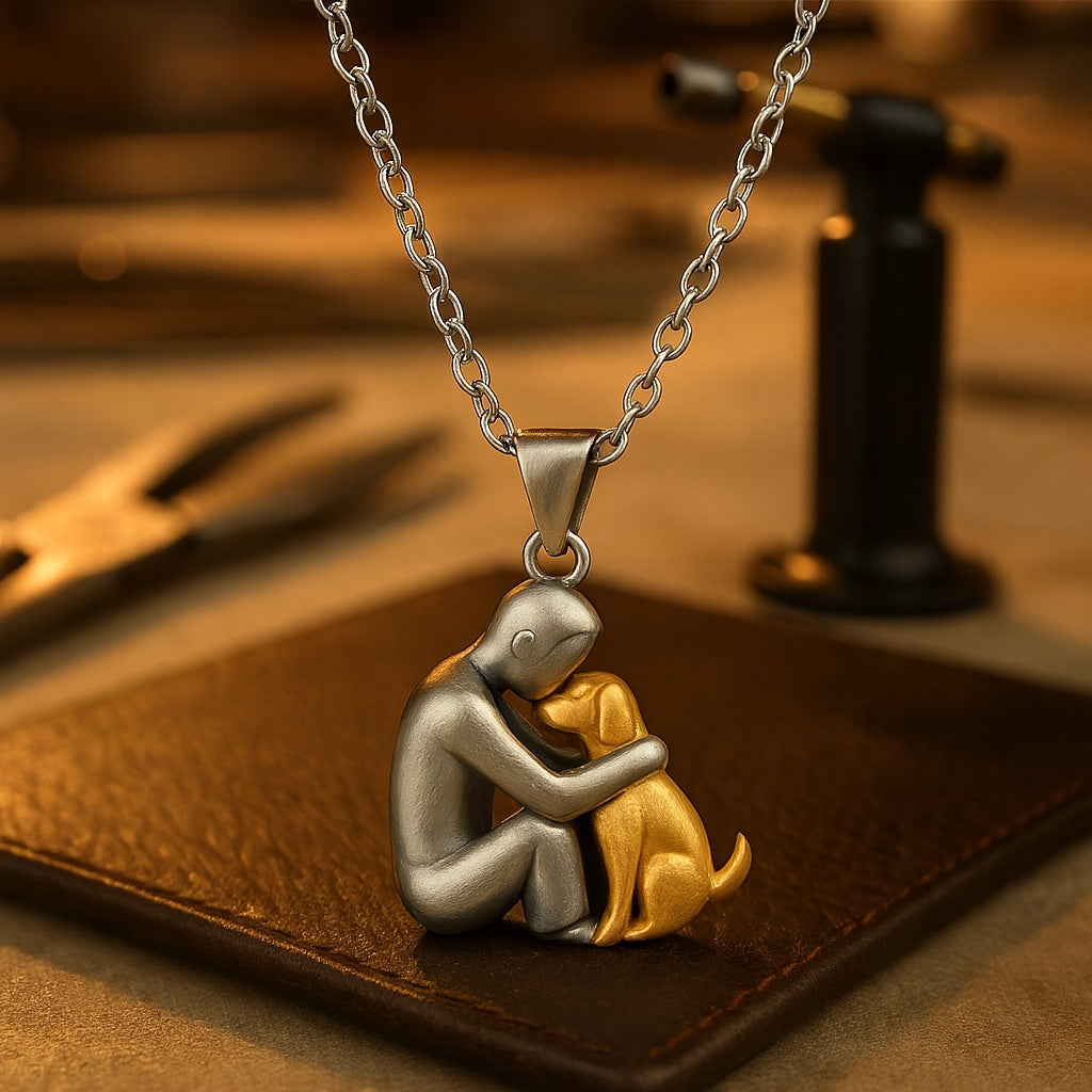 Hug Medallion Necklace