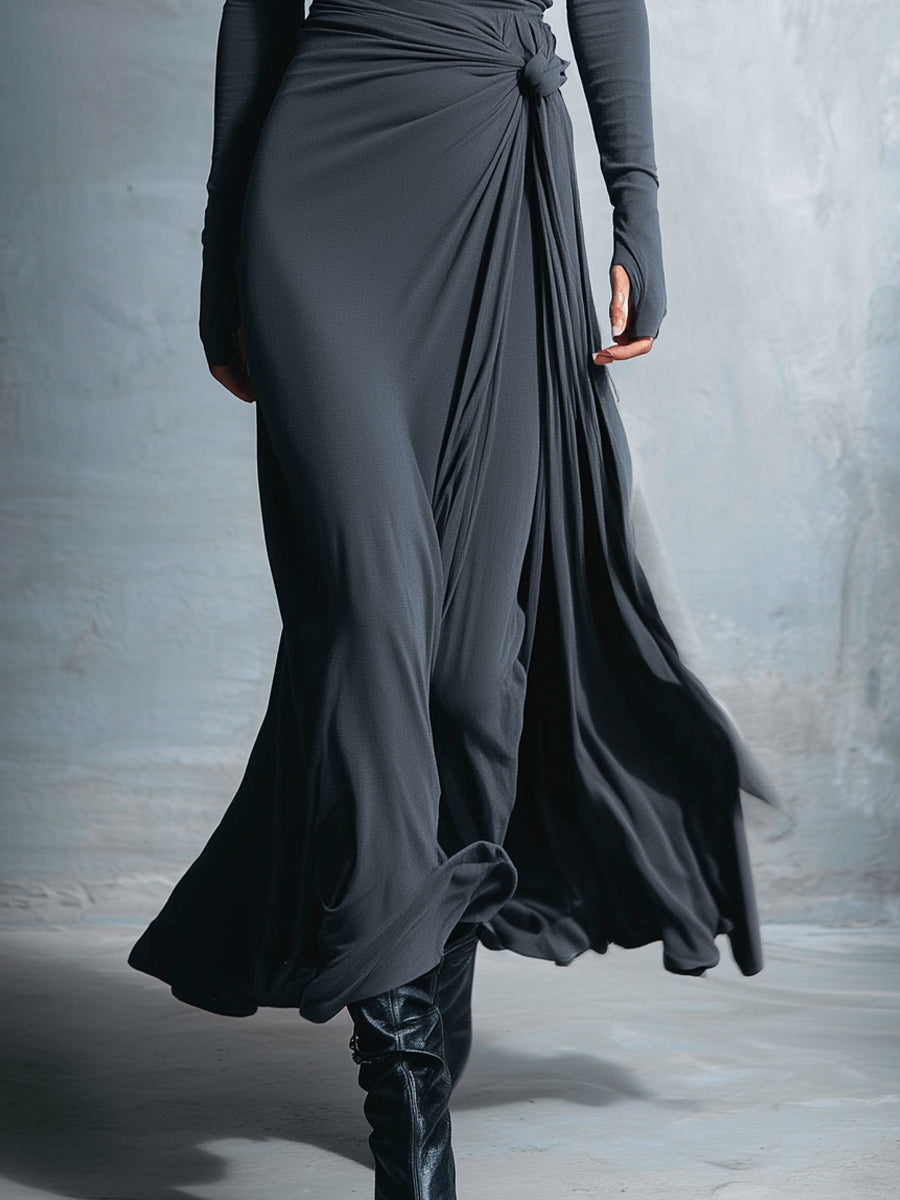 Ilinca | Side Knot Maxi Dress