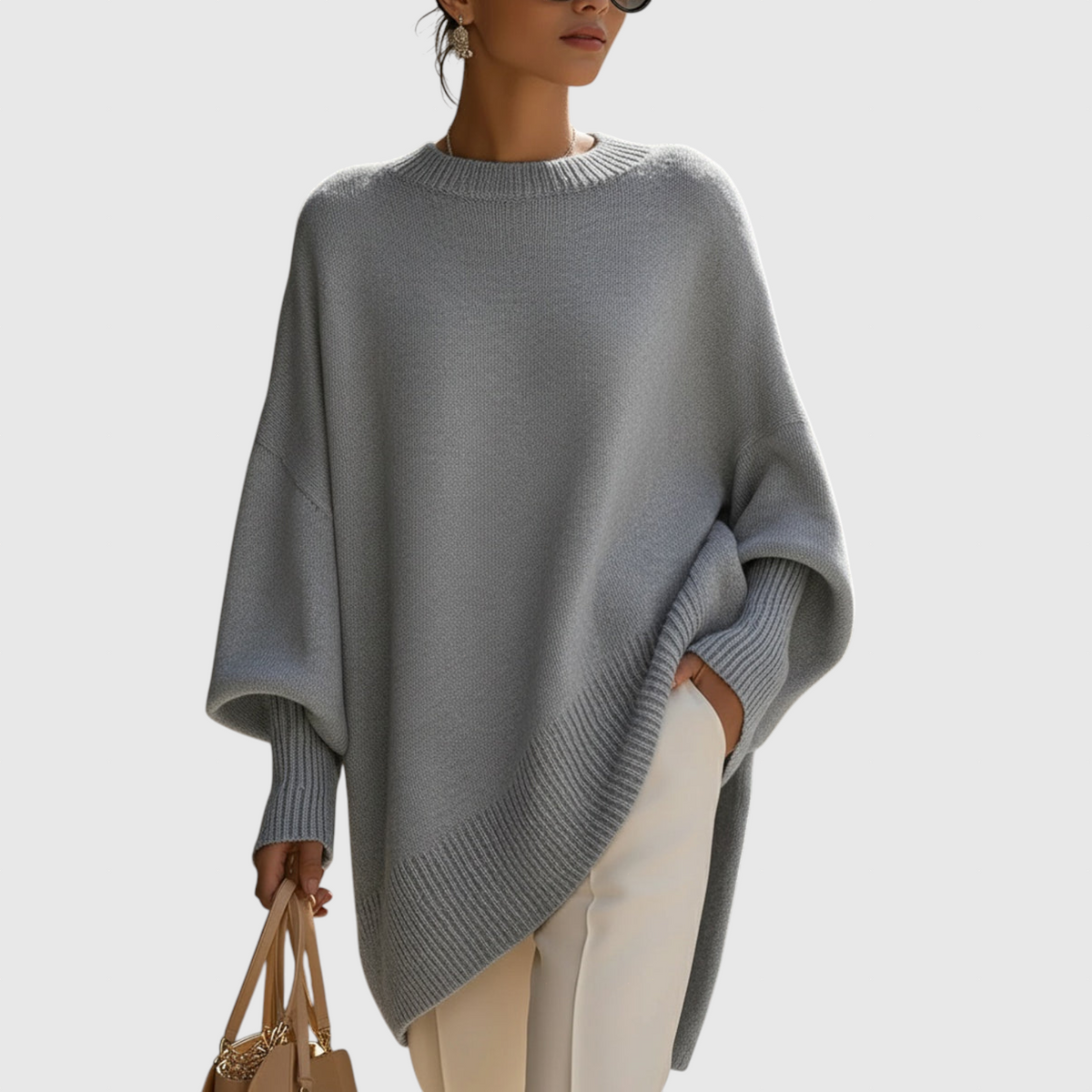 Adela - Elegant sweater with a relaxed silhouette
