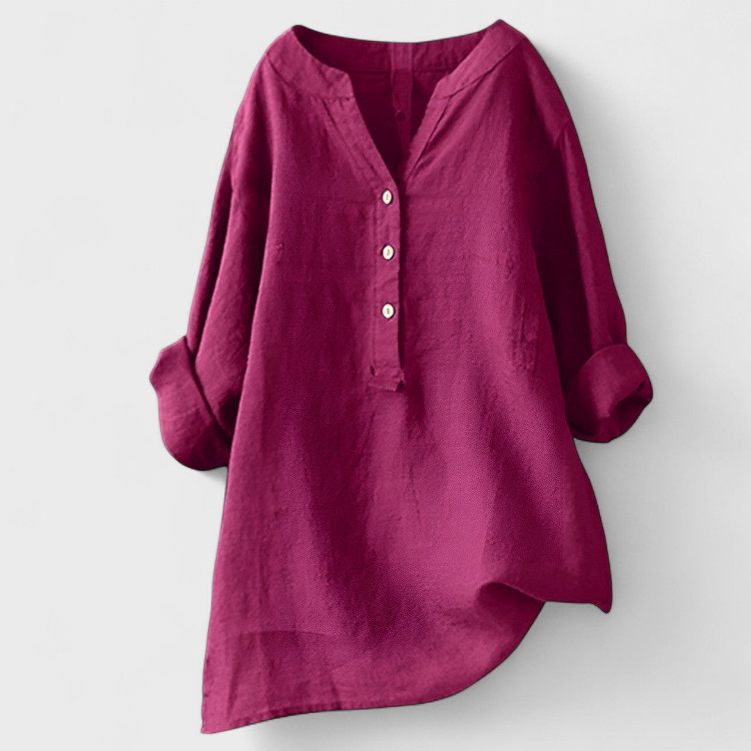 Freya – Comfortable Button-Up Shirt
